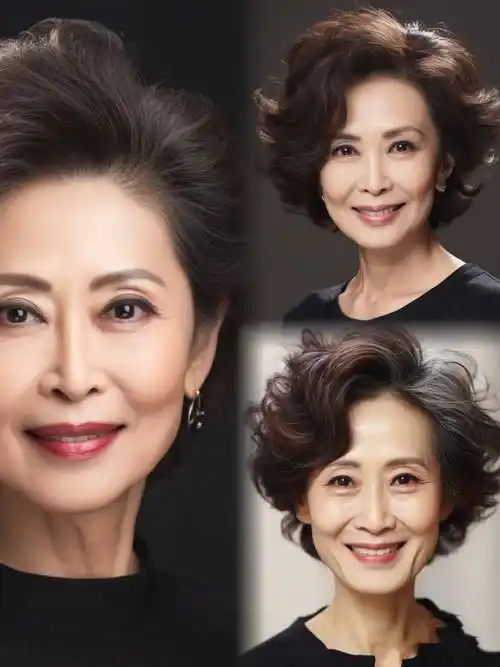 60岁女人也爱美,4款洋气减龄的发型,谁剪谁好看