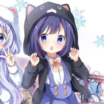 动漫闺蜜头像二人最新可爱又萌又清晰的