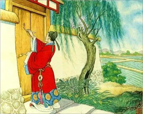 桃花依旧笑春风崔护春游遇到少女绛娘喜结连理成为一段佳话