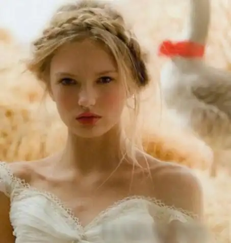 浪漫法式盘发图片