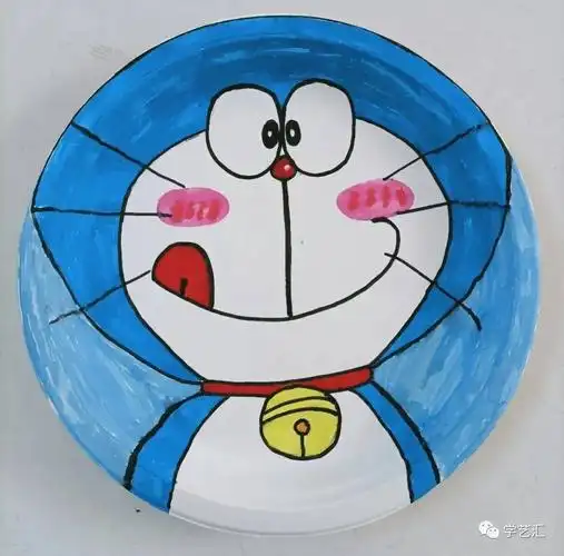幼儿园另类手工盘子画,看完大开眼界!_孩子