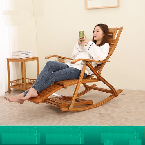 摇摇椅躺椅家用阳台休闲椅古达成人午休逍遥椅折叠竹椅老人椅工厂直销