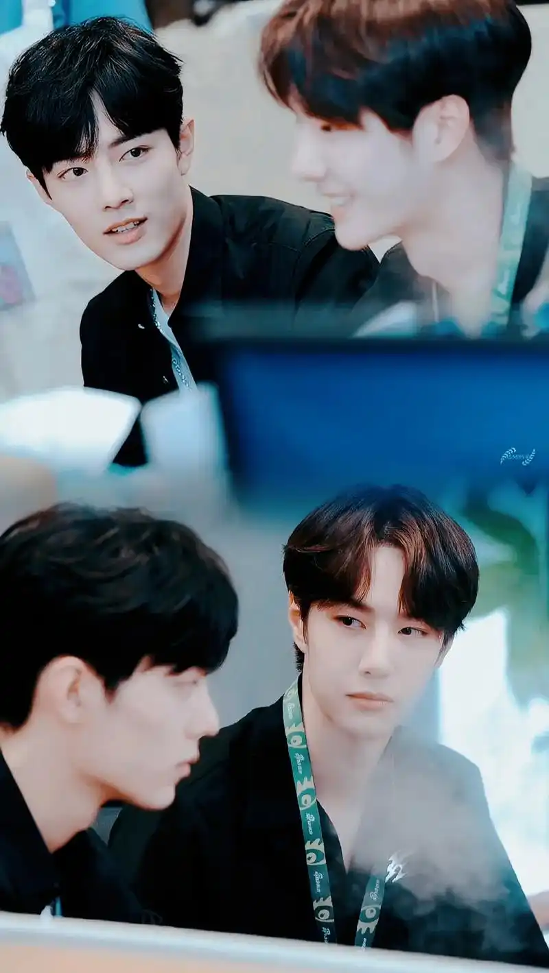 肖战王一博壁纸.每次的视线相撞,都是属于我们独自的世界.#王 - 抖音