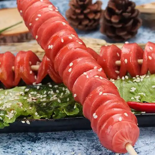 源香弹力火龙串约15串烧烤油炸小吃热狗香肠香肠