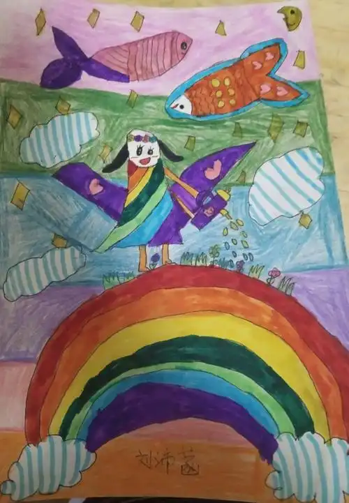 三年级美术《彩色的梦》 部分优秀作品展示
