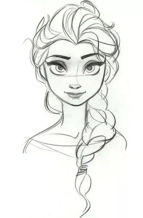 迪士尼人物公主大集合简笔画