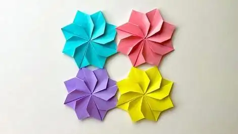 教你折纸特别好看的彩色小花,收藏起来三分钟就能学会哦!