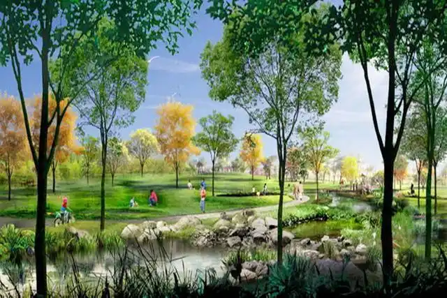 合肥在建的一座大型公园,面积约15.3平方公里,打造绿色生态走廊