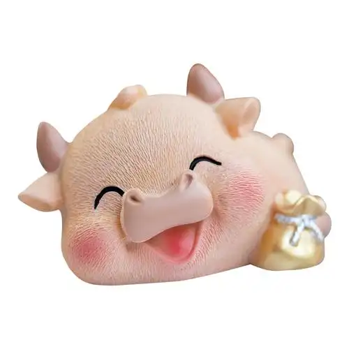 小牛摆件,现代装饰,可爱创意,车内装饰