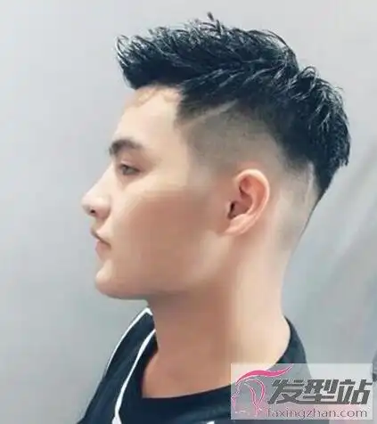 男士掏空发型干练酷炫男人味