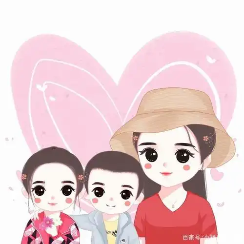 一家三口头像,用手绘头像记录美好瞬间,你喜欢吗?