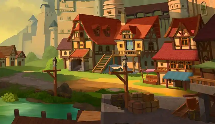 白港-欧式小镇黄昏