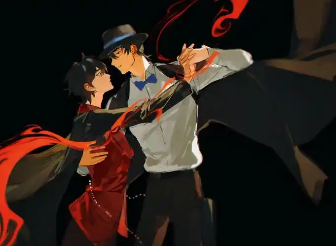 戬哥现代应该是侦探 抓人的这类,黑西装外套里的白衬衫应该有枪套和