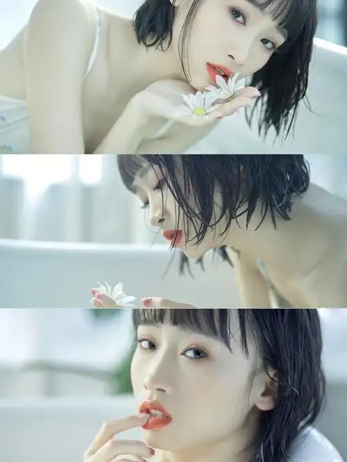 浴缸纯欲风少女写真盛夏的小清新