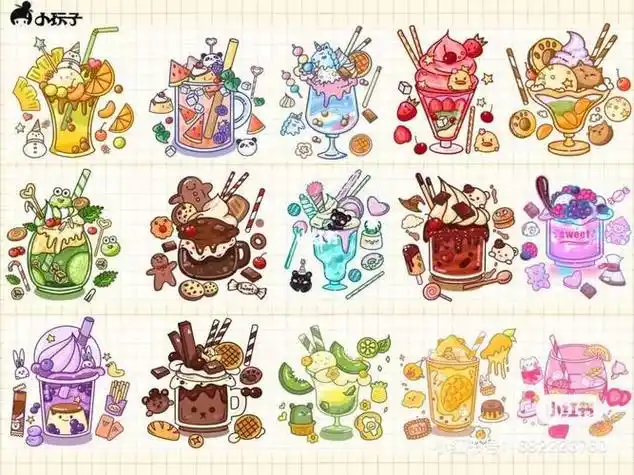 q版可爱食物简笔画