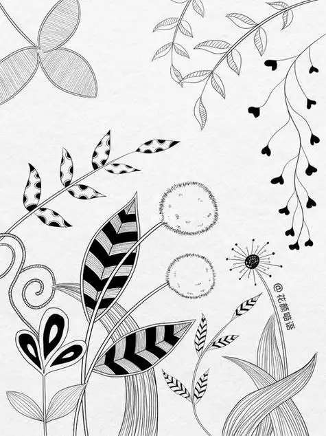 临摹|第四十二幅|装饰画|线描画|步骤图装饰画画画手绘板简笔画