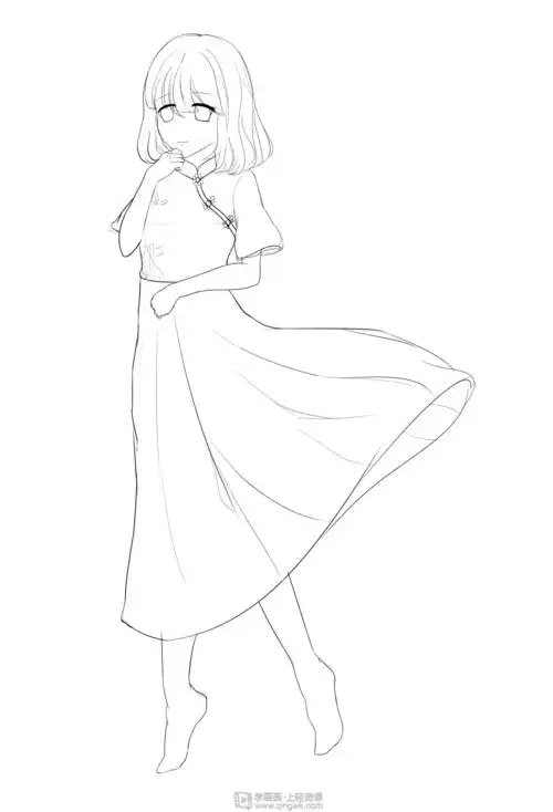 作业:动漫服装要怎么画?