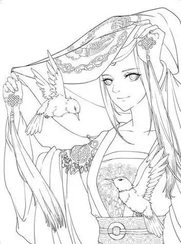 古风少女简笔画12星座古风少女简笔画古装美女简笔画古装美女简笔画
