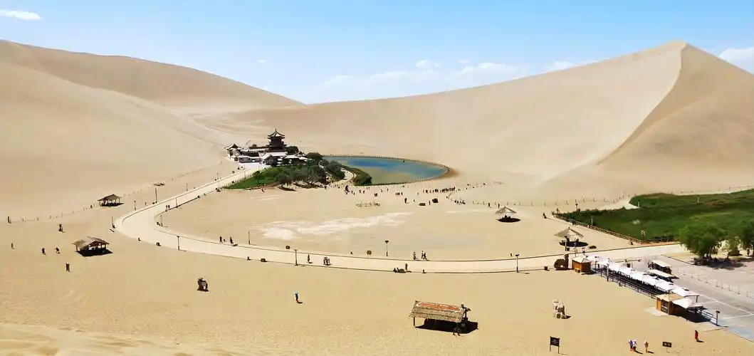 敦煌～莫高窑,鸣沙山月牙湖