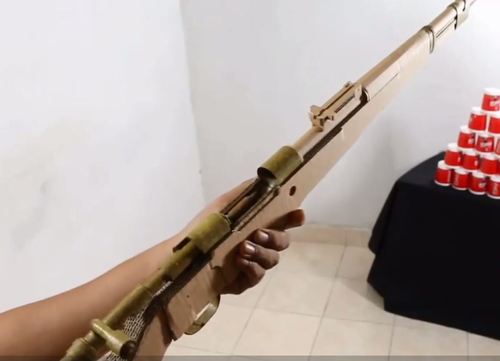 diy套装 纸板枪  98k 可发射  图纸