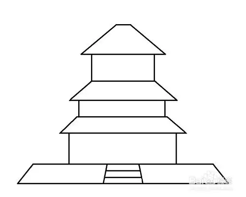 怎么画中国代表性建筑物天坛