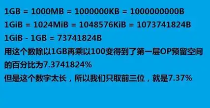 1tb等于多少gb详细介绍