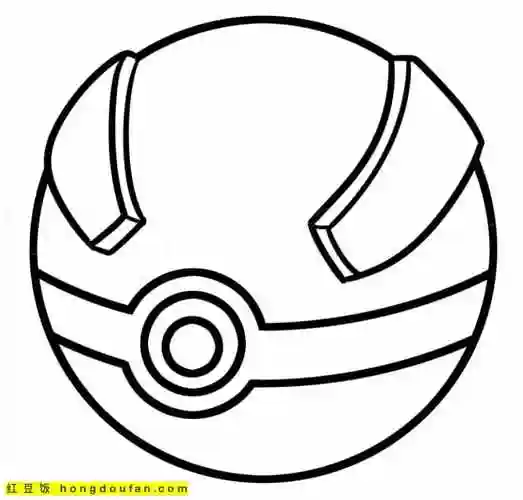 10张肉乎乎的可爱比卡丘及其他口袋宝贝卡通涂色简笔画