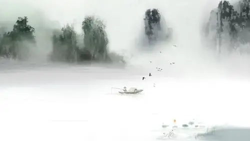 丹青水墨画唯美高清桌面壁纸