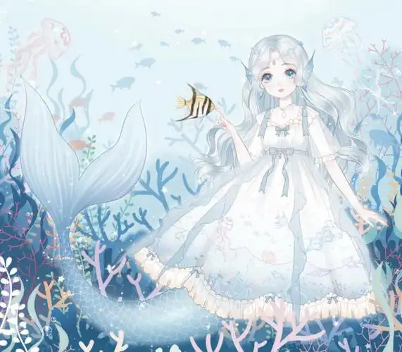 lolital一秒变成美人鱼