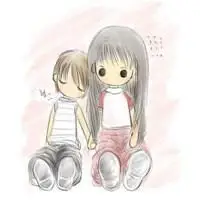 姐弟头像卡通萌 q版卡通可爱姐弟头像图_微信头像图片大全