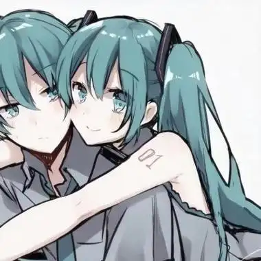 q版情侣头像呆萌一对