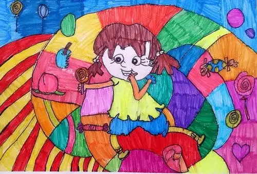 《彩·梦》/少儿绘画作品/儿童画/网络美术馆_中国少儿美术教育网