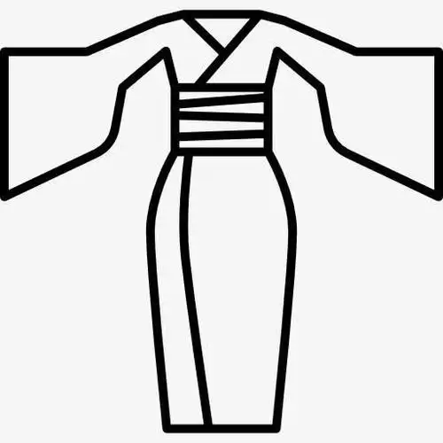 日本和服动漫简笔画