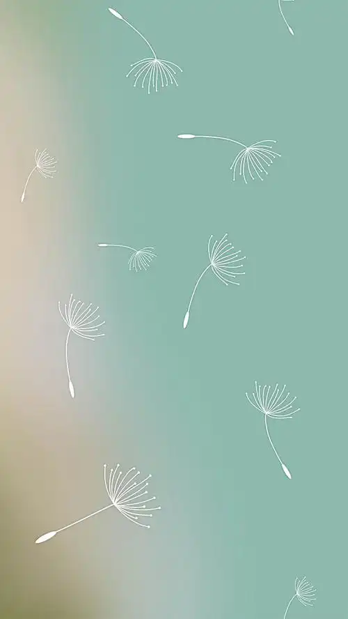 > 清新淡雅蒲公英h5背景