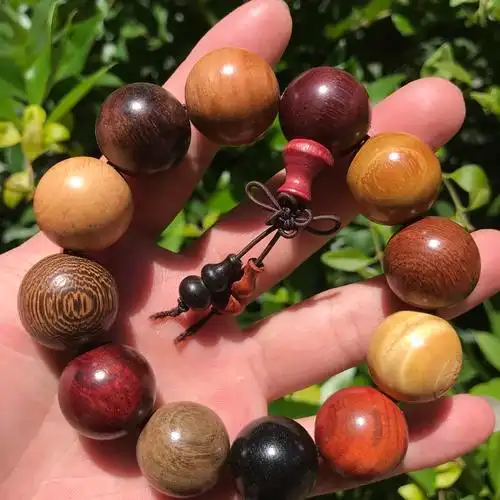 手链多宝檀木多彩佛珠男女女款文玩饰品念珠手链