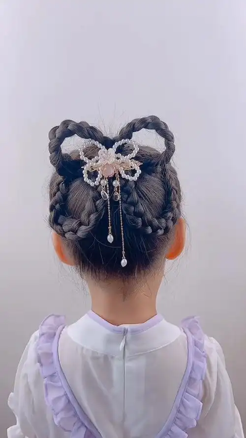 就能扎好的简单蝴蝶古风发型-度小视