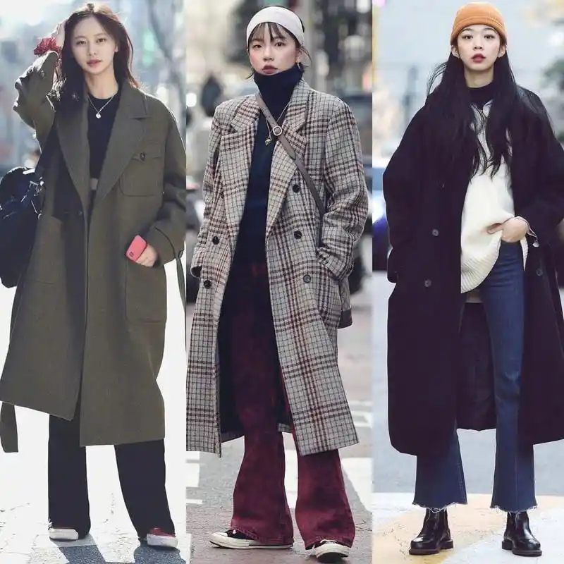 韩国街拍精选,时尚又个性