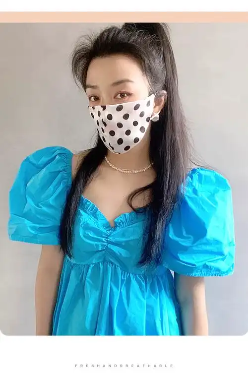 浪莎时尚必备ins风网红时尚可爱卡通防晒口罩薄款遮全脸冰丝面罩脸罩