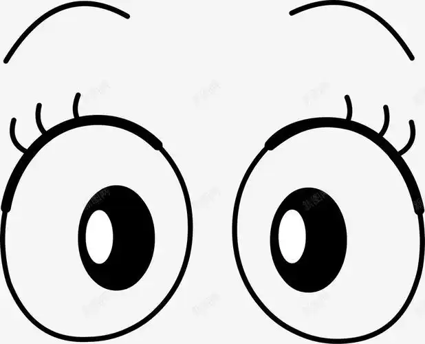 黑色眼睛表情图标