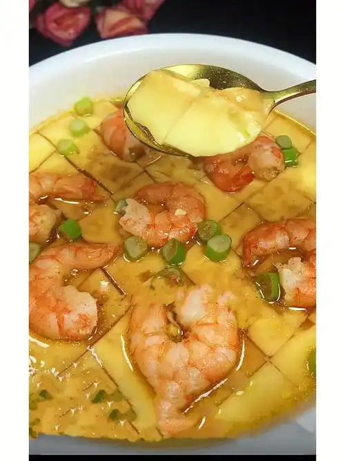 简单好吃的虾仁鸡蛋羹