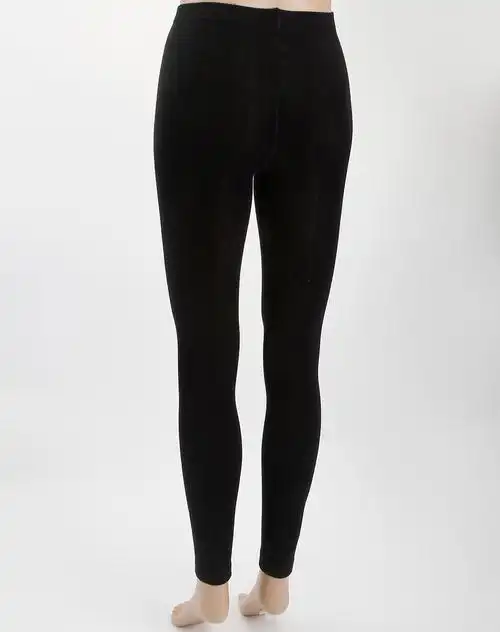 女款黑色保暖九分裤袜