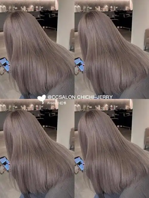 冬季发色推荐温柔的亚麻灰棕色显白又高级