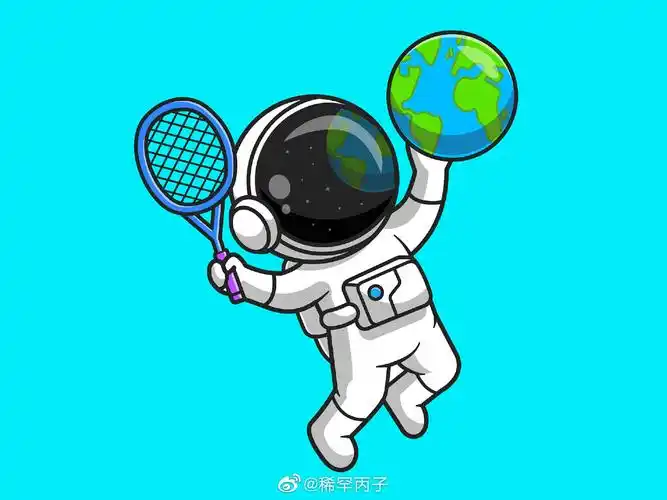 q版宇航员运动星球系列 图形设计