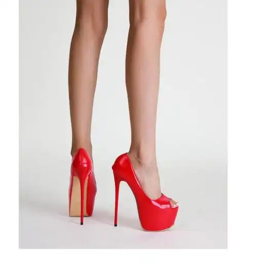 模特舞台走秀高跟鞋钢管舞厚底20cm超高跟凉鞋性感恨天高细跟17公分