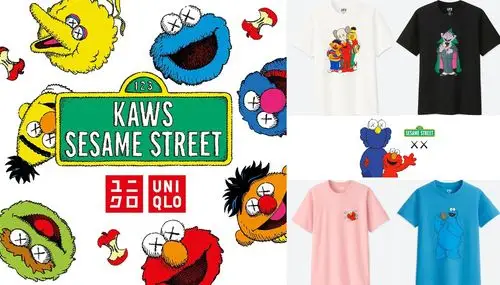 uniqlo 公开 kaws x 芝麻街《sesame street》ut 系列单品