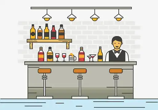 酒吧喝酒素材_酒吧喝酒图片元素-觅元素