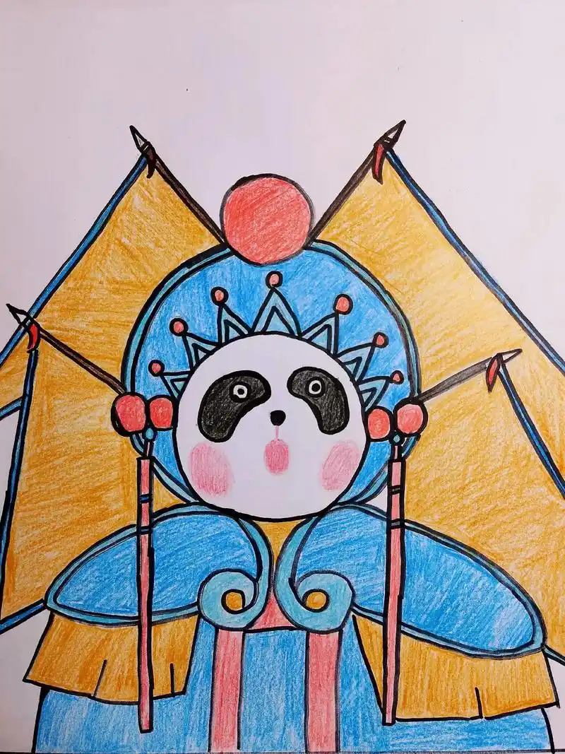 京剧脸谱简笔画