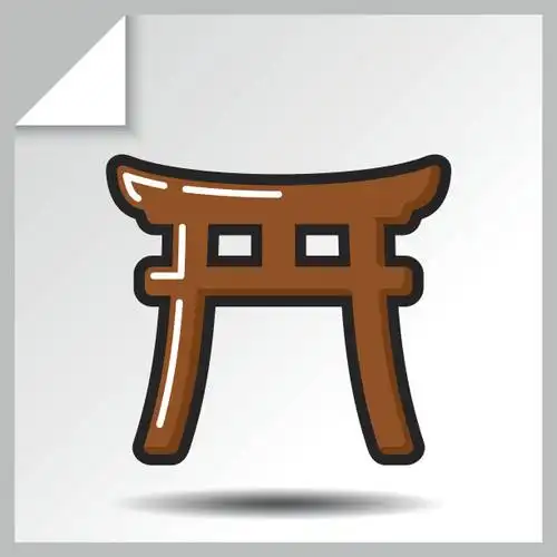 符号,数字10,日本之神道教,礼拜者,鸟居矢量图素材_id:164728035