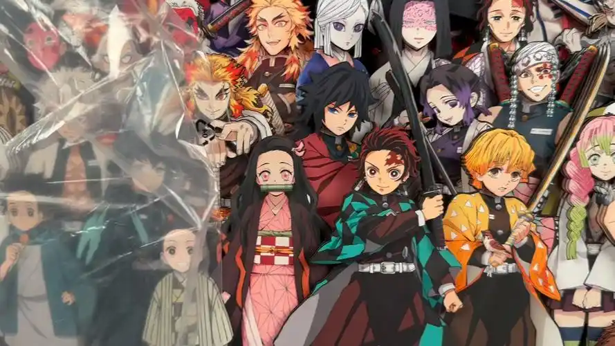 鬼灭之刃全家福!#鬼灭之刃 #祢豆子 #蝴蝶忍 #炭治郎 #我妻善逸