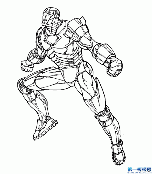 复仇者联盟3钢铁侠q简笔画